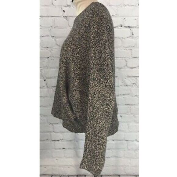 Premise Sweater Cotton Wool Blend Black And Tan - Picture 4 of 12